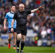 24 March 2024; Referee Barry Cassidy during the Allianz Football League Division 1 match between Dublin and Tyrone at Croke Park in Dublin. Photo by Ray McManus/Sportsfile