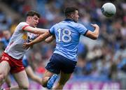 24 March 2024; Colm Basquel of Dublin in action against Aidan Clarke of Tyrone during the Allianz Football League Division 1 match between Dublin and Tyrone at Croke Park in Dublin. Photo by Shauna Clinton/Sportsfile
