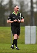 24 March 2024; Referee Eoghan O'Neill during the Lidl LGFA National League Division 4 semi-final match between Leitrim and Limerick at Pádraig Pearses GAA Club in Roscommon. Photo by Seb Daly/Sportsfile