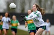 24 March 2024; Leah Coughlan of Limerick during the Lidl LGFA National League Division 4 semi-final match between Leitrim and Limerick at Pádraig Pearses GAA Club in Roscommon. Photo by Seb Daly/Sportsfile