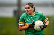 24 March 2024; Sarah Reynolds of Leitrim during the Lidl LGFA National League Division 4 semi-final match between Leitrim and Limerick at Pádraig Pearses GAA Club in Roscommon. Photo by Seb Daly/Sportsfile