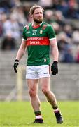 24 March 2024; Padraig O'Hora of Mayo during the Allianz Football League Division 1 match between Monaghan and Mayo at St Tiernach's Park in Clones, Monaghan. Photo by Ben McShane/Sportsfile