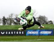 25 March 2024; Goalkeeper Caoimhin Kelleher during a Republic of Ireland training session at FAI National Training Centre in Abbotstown, Dublin. Photo by Stephen McCarthy/Sportsfile