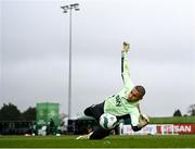 25 March 2024; Goalkeeper Gavin Bazunu during a Republic of Ireland training session at FAI National Training Centre in Abbotstown, Dublin. Photo by Stephen McCarthy/Sportsfile