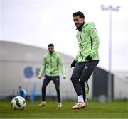 25 March 2024; Mikey Johnston during a Republic of Ireland training session at FAI National Training Centre in Abbotstown, Dublin. Photo by Stephen McCarthy/Sportsfile