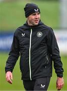 25 March 2024; Interim head coach John O'Shea during a Republic of Ireland training session at FAI National Training Centre in Abbotstown, Dublin. Photo by Stephen McCarthy/Sportsfile