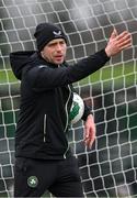 25 March 2024; Analyst Stephen Rice during a Republic of Ireland training session at FAI National Training Centre in Abbotstown, Dublin. Photo by Stephen McCarthy/Sportsfile