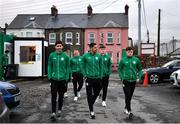 25 March 2024; Bray Wanderers players before the SSE Airtricity Men's First Division match between Bray Wanderers and Longford Town at Carlisle Grounds in Bray, Wicklow. Photo by David Fitzgerald/Sportsfile