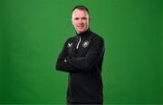 18 March 2024; Assistant coach Glenn Whelan poses for a portrait during a Republic of Ireland portrait session at Castleknock Hotel in Dublin. Photo by Stephen McCarthy/Sportsfile