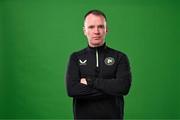 18 March 2024; Assistant coach Glenn Whelan poses for a portrait during a Republic of Ireland portrait session at Castleknock Hotel in Dublin. Photo by Stephen McCarthy/Sportsfile