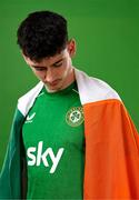 18 March 2024; Callum O’Dowda poses for a portrait during a Republic of Ireland portrait session at Castleknock Hotel in Dublin. Photo by Stephen McCarthy/Sportsfile