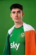 18 March 2024; Callum O’Dowda poses for a portrait during a Republic of Ireland portrait session at Castleknock Hotel in Dublin. Photo by Stephen McCarthy/Sportsfile