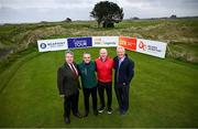26 March 2024; In attendance during a media day, in advance of the OFX Irish Legends tournament, are from left, Andrew Phelan, General Manager, Seapoint Golf Links; Legends Tour ambassador Paul McGinley, Martin Donnelly, Product Sales & Distrbution Manager, Fáilte Ireland; and tournament co-host Roddy Carr. The tournament will take place at Seapoint Golf Links in Termonfeckin, Louth, from 19 - 22 June. Photo by Ramsey Cardy/Sportsfile