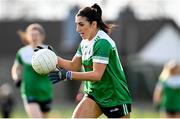 24 March 2024; Danielle Maguire of Fermanagh during the Lidl LGFA National League Division 4 semi-final match between Fermanagh and Carlow at Dowdallshill GAA Club in Dundalk, Louth. Photo by Tyler Miller/Sportsfile