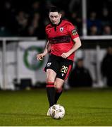 25 March 2024; Conor Crowley of Longford Town during the SSE Airtricity Men's First Division match between Bray Wanderers and Longford Town at Carlisle Grounds in Bray, Wicklow. Photo by David Fitzgerald/Sportsfile