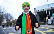 26 March 2024; Republic of Ireland supporter Shane Donnellan, from Leitrim, before the international friendly match between Republic of Ireland and Switzerland at the Aviva Stadium in Dublin. Photo by Tyler Miller/Sportsfile