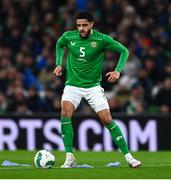 26 March 2024; Andrew Omobamidele of Republic of Ireland during the international friendly match between Republic of Ireland and Switzerland at the Aviva Stadium in Dublin. Photo by Tyler Miller/Sportsfile