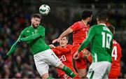 26 March 2024; Matt Doherty of Republic of Ireland during the international friendly match between Republic of Ireland and Switzerland at the Aviva Stadium in Dublin. Photo by Ben McShane/Sportsfile