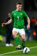 26 March 2024; Dara O'Shea of Republic of Ireland during the international friendly match between Republic of Ireland and Switzerland at the Aviva Stadium in Dublin. Photo by Tyler Miller/Sportsfile