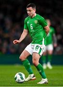 26 March 2024; Josh Cullen of Republic of Ireland during the international friendly match between Republic of Ireland and Switzerland at the Aviva Stadium in Dublin. Photo by Tyler Miller/Sportsfile