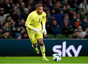 26 March 2024; Republic of Ireland goalkeeper Gavin Bazunu during the international friendly match between Republic of Ireland and Switzerland at the Aviva Stadium in Dublin. Photo by Tyler Miller/Sportsfile