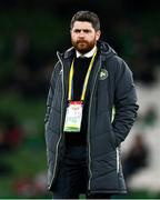 26 March 2024; Republic of Ireland operations manager Sean McDonnell during the international friendly match between Republic of Ireland and Switzerland at the Aviva Stadium in Dublin. Photo by Stephen McCarthy/Sportsfile