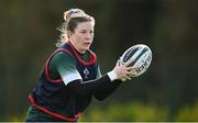 27 March 2024; Lauren Delany during an Ireland Women's Rugby squad training session at the IRFU High Performance Centre on the Sport Ireland Campus in Dublin. Photo by Seb Daly/Sportsfile