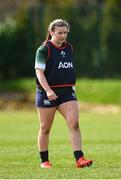 27 March 2024; Sarah Delaney during an Ireland Women's Rugby squad training session at the IRFU High Performance Centre on the Sport Ireland Campus in Dublin. Photo by Seb Daly/Sportsfile