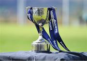 27 March 2024; A general view of the cup during the BearingPoint Shane Horgan Cup Round 5 match between Midlands and North East at Carlow Institute of Technology in Carlow. Photo by Tyler Miller/Sportsfile