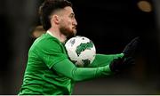 26 March 2024; Matt Doherty of Republic of Ireland during the international friendly match between Republic of Ireland and Switzerland at the Aviva Stadium in Dublin. Photo by Stephen McCarthy/Sportsfile Photo by Stephen McCarthy/Sportsfile