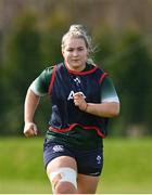 27 March 2024; Sadhbh McGrath during an Ireland Women's Rugby squad training session at the IRFU High Performance Centre on the Sport Ireland Campus in Dublin. Photo by Seb Daly/Sportsfile