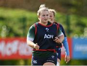 27 March 2024; Sadhbh McGrath during an Ireland Women's Rugby squad training session at the IRFU High Performance Centre on the Sport Ireland Campus in Dublin. Photo by Seb Daly/Sportsfile