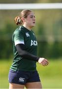 27 March 2024; Katie Whelan during an Ireland Women's Rugby squad training session at the IRFU High Performance Centre on the Sport Ireland Campus in Dublin. Photo by Seb Daly/Sportsfile