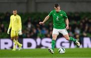 26 March 2024; Seamus Coleman of Republic of Ireland during the international friendly match between Republic of Ireland and Switzerland at the Aviva Stadium in Dublin. Photo by Stephen McCarthy/Sportsfile