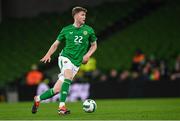 26 March 2024; Nathan Collins of Republic of Ireland during the international friendly match between Republic of Ireland and Switzerland at the Aviva Stadium in Dublin. Photo by Stephen McCarthy/Sportsfile