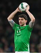 26 March 2024; Robbie Brady of Republic of Ireland during the international friendly match between Republic of Ireland and Switzerland at the Aviva Stadium in Dublin. Photo by Stephen McCarthy/Sportsfile