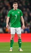 26 March 2024; Dara O'Shea of Republic of Ireland during the international friendly match between Republic of Ireland and Switzerland at the Aviva Stadium in Dublin. Photo by Stephen McCarthy/Sportsfile
