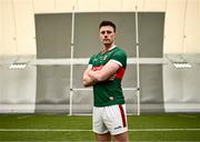 27 March 2024; Mayo footballer Diarmuid O'Connor during the launch of the 2024 Connacht GAA Football Championship at University of Galway Connacht GAA AirDome in Bekan, Mayo. Photo by Piaras Ó Mídheach/Sportsfile
