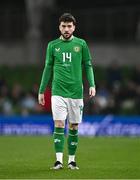26 March 2024; Mikey Johnston of Republic of Ireland during the international friendly match between Republic of Ireland and Switzerland at the Aviva Stadium in Dublin. Photo by Ben McShane/Sportsfile