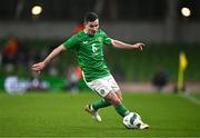 26 March 2024; Josh Cullen of Republic of Ireland during the international friendly match between Republic of Ireland and Switzerland at the Aviva Stadium in Dublin. Photo by Ben McShane/Sportsfile