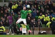 26 March 2024; Matt Doherty of Republic of Ireland during the international friendly match between Republic of Ireland and Switzerland at the Aviva Stadium in Dublin. Photo by Ben McShane/Sportsfile