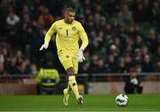 26 March 2024; Republic of Ireland goalkeeper Gavin Bazunu during the international friendly match between Republic of Ireland and Switzerland at the Aviva Stadium in Dublin. Photo by Ben McShane/Sportsfile