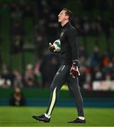 26 March 2024; Republic of Ireland goalkeeping coach Rene Gilmartin before the international friendly match between Republic of Ireland and Switzerland at the Aviva Stadium in Dublin. Photo by Ben McShane/Sportsfile