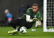 26 March 2024; Republic of Ireland goalkeeper Gavin Bazunu before the international friendly match between Republic of Ireland and Switzerland at the Aviva Stadium in Dublin. Photo by Ben McShane/Sportsfile