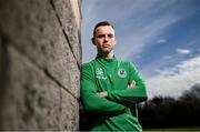 28 March 2024; Leon Pöhls during a Shamrock Rovers media conference at Roadstone Group Sports Club in Dublin. Photo by David Fitzgerald/Sportsfile