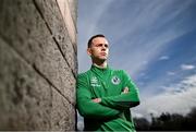 28 March 2024; Leon Pöhls during a Shamrock Rovers media conference at Roadstone Group Sports Club in Dublin. Photo by David Fitzgerald/Sportsfile