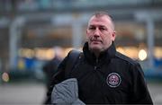 29 March 2024; Bohemians manager Alan Reynolds arrives for the SSE Airtricity Men's Premier Division match between Shamrock Rovers and Bohemians at Tallaght Stadium in Dublin. Photo by Stephen McCarthy/Sportsfile