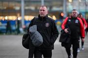 29 March 2024; Bohemians manager Alan Reynolds arrives for the SSE Airtricity Men's Premier Division match between Shamrock Rovers and Bohemians at Tallaght Stadium in Dublin. Photo by Stephen McCarthy/Sportsfile