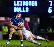 29 March 2024; James Lowe of Leinster is tackled by Marcell Coetzee of Vodacom Bulls during the United Rugby Championship match between Leinster and Vodacom Bulls at the RDS Arena in Dublin. Photo by Harry Murphy/Sportsfile