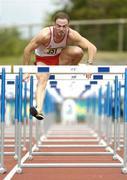 25 July 2004; Peter Coghlan, Crusaders AC, on his way to victory in the Men's 110m Final. AAI Senior Track and Field Championships, Morton Stadium, Santry, Dublin. Picture credit; Brendan Moran / SPORTSFILE